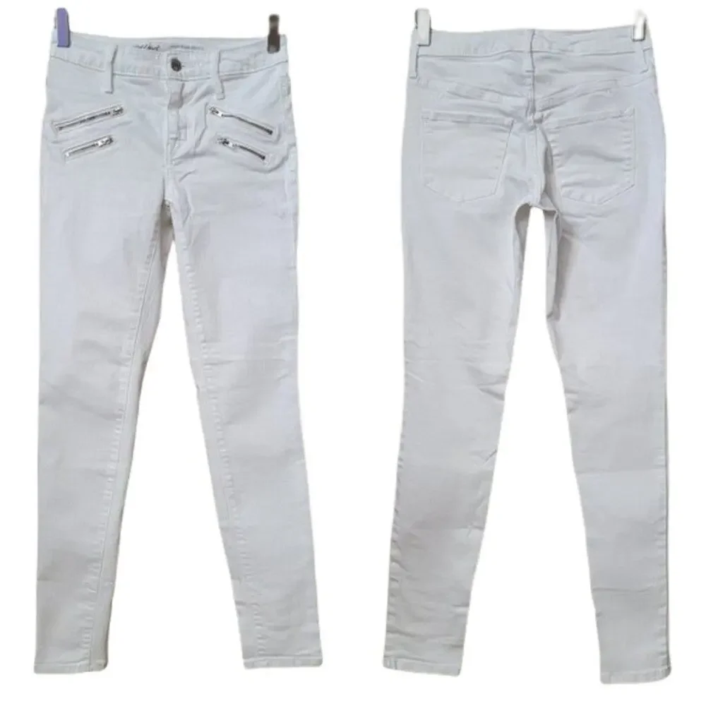 Mossimo High Rise Skinny White Denim Jeans